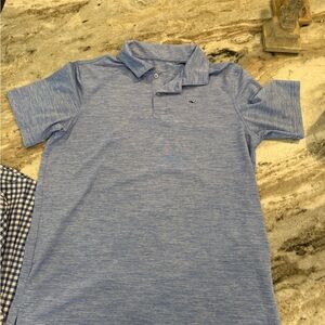 Vineyard Vines Light Blue Kids Polo Shirt Large boys